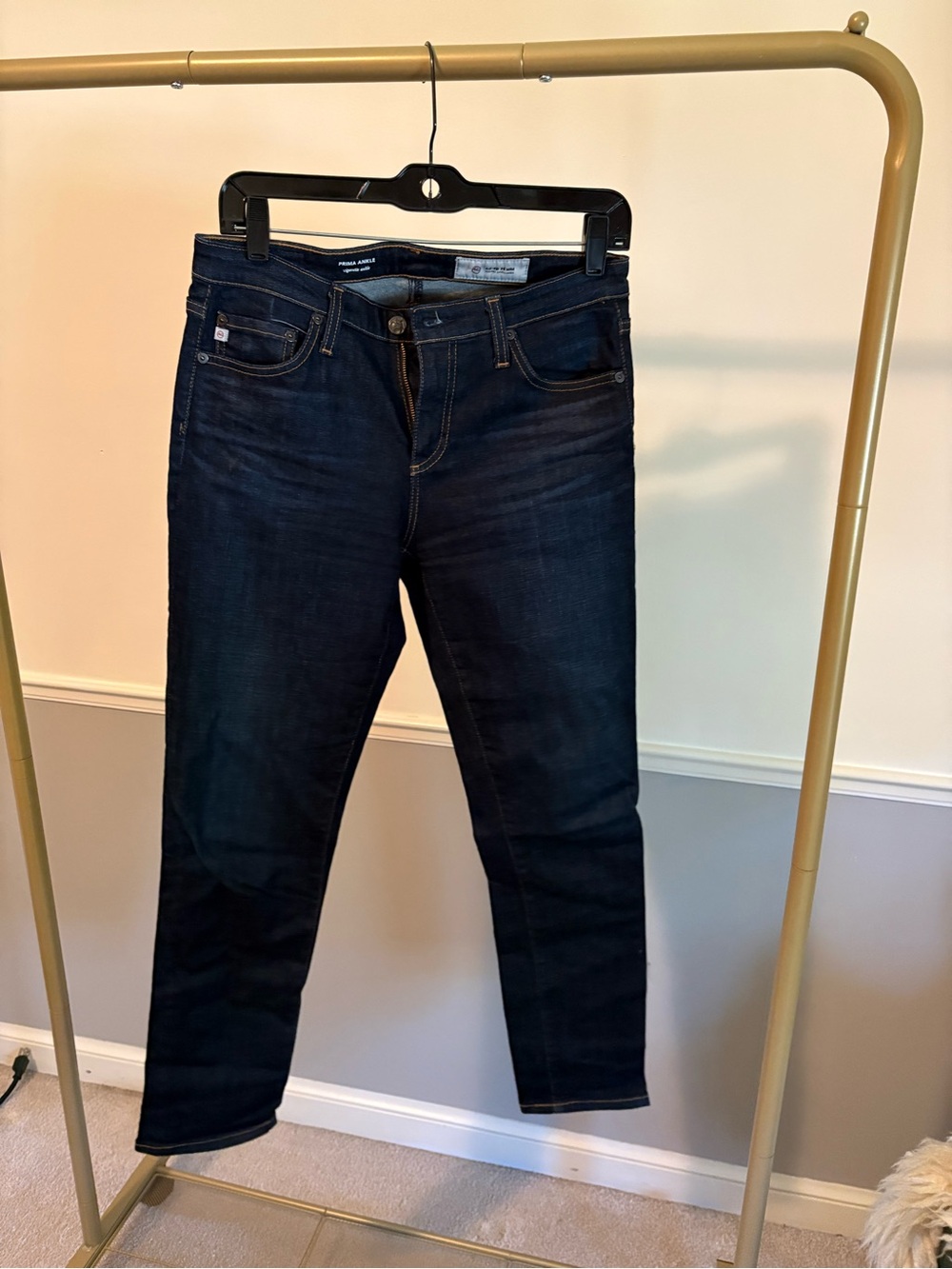 AG PRIMA CIGARETTE  Dark Wash Denim